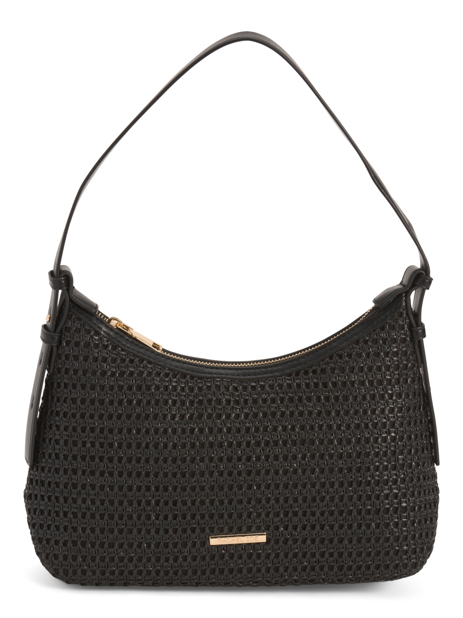 Rachel Zoe Black Woven Shoulder Handbag